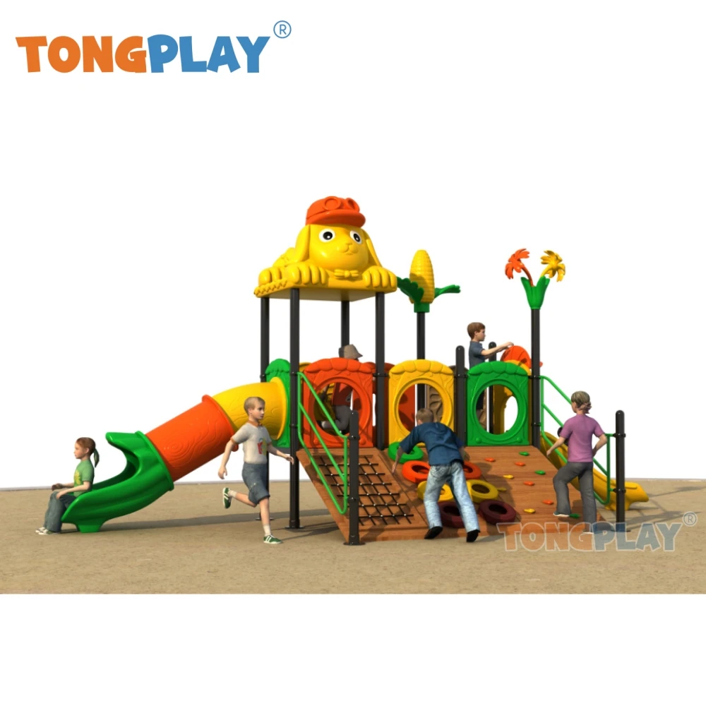 

Factory direct sales Tong play medium new space castle series plastic kids park lawn slide equipment children outdoor playground