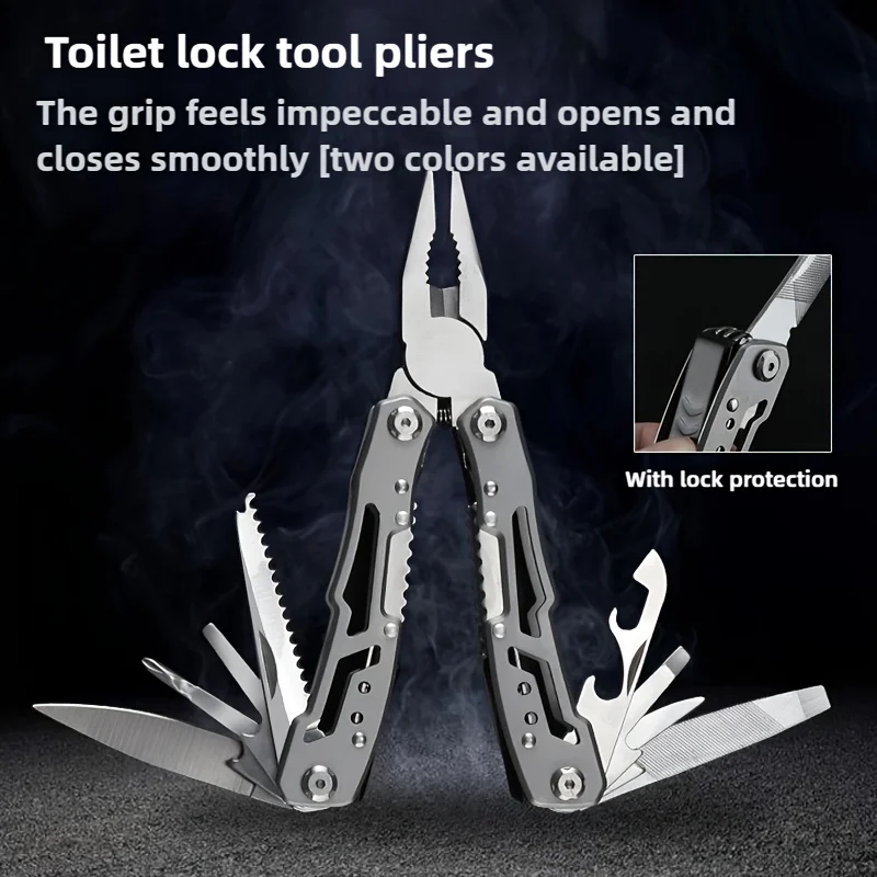 Stainless Steel Multi-tool Pliers Outdoor Combination Knife Pliers Folding Portable Multi-purpose Pliers Tools image 5