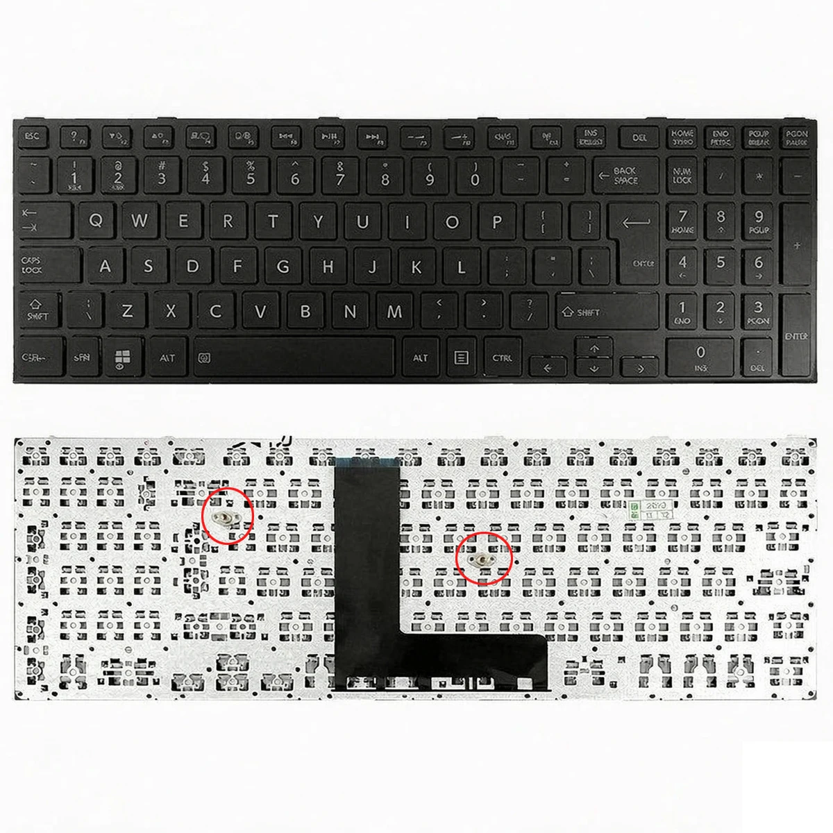New US UI Keyboard For Toshiba Satellite C50-B c50D-B C50dt-B C50-BST2NX3 C50-B03E R50-B C50A-B Series Laoptop , Black Frame