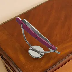 Straight Razor Stand Curved Stand Razor Holder for Wet Shaving Man Bottom Diameter 5cm/2inch Polished Finishing Rack Durable