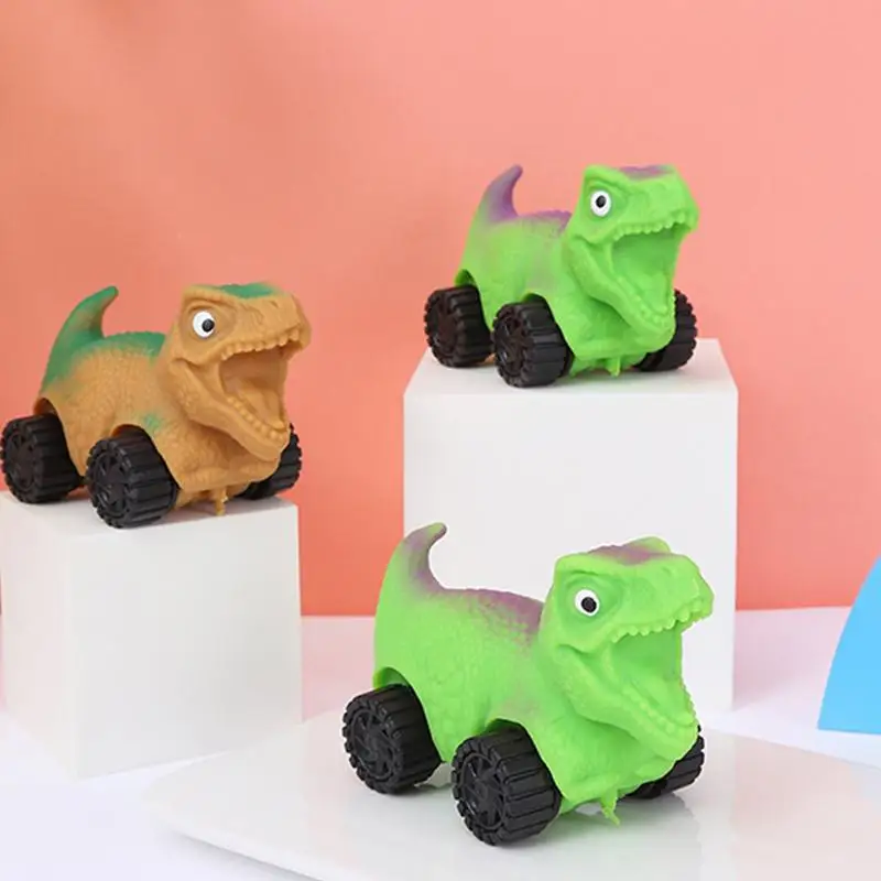 Juguete para apretar divertido dinosaurio coche pellizco juguete parachoques coche juguetes lento rebote sensorial Fidget alivio del estrés pellizco juguetes herramientas para apretar