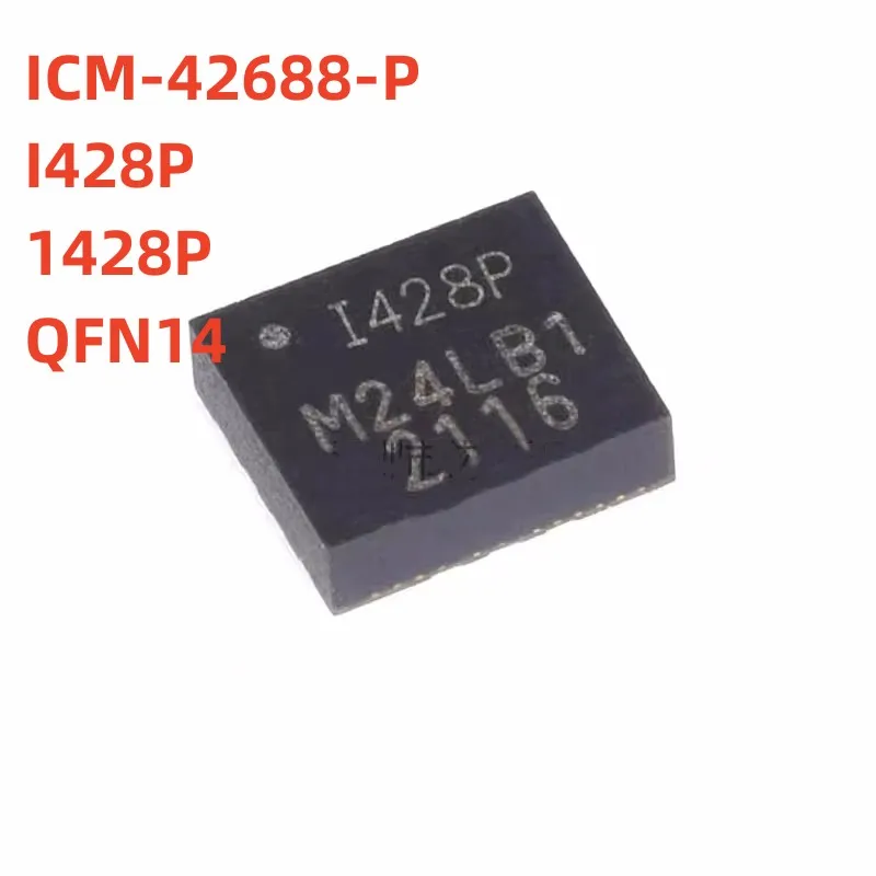 [1PCS/lot]100% New Original:ICM-42688-P I428P 1428P IC 6-axis motion sensor   QFN14