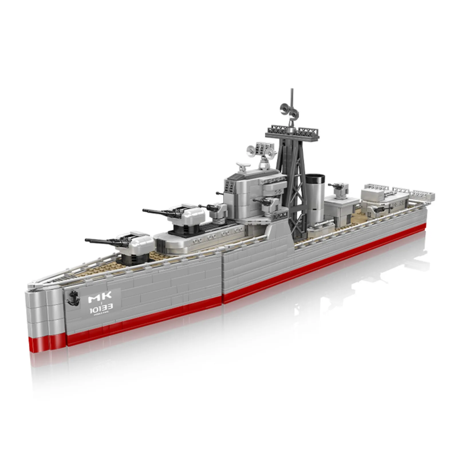 モールドキング 10133 戦艦駆逐艦 組み立てブロックセット - 1815ピース 大人＆ティーン向け軍艦モデル
