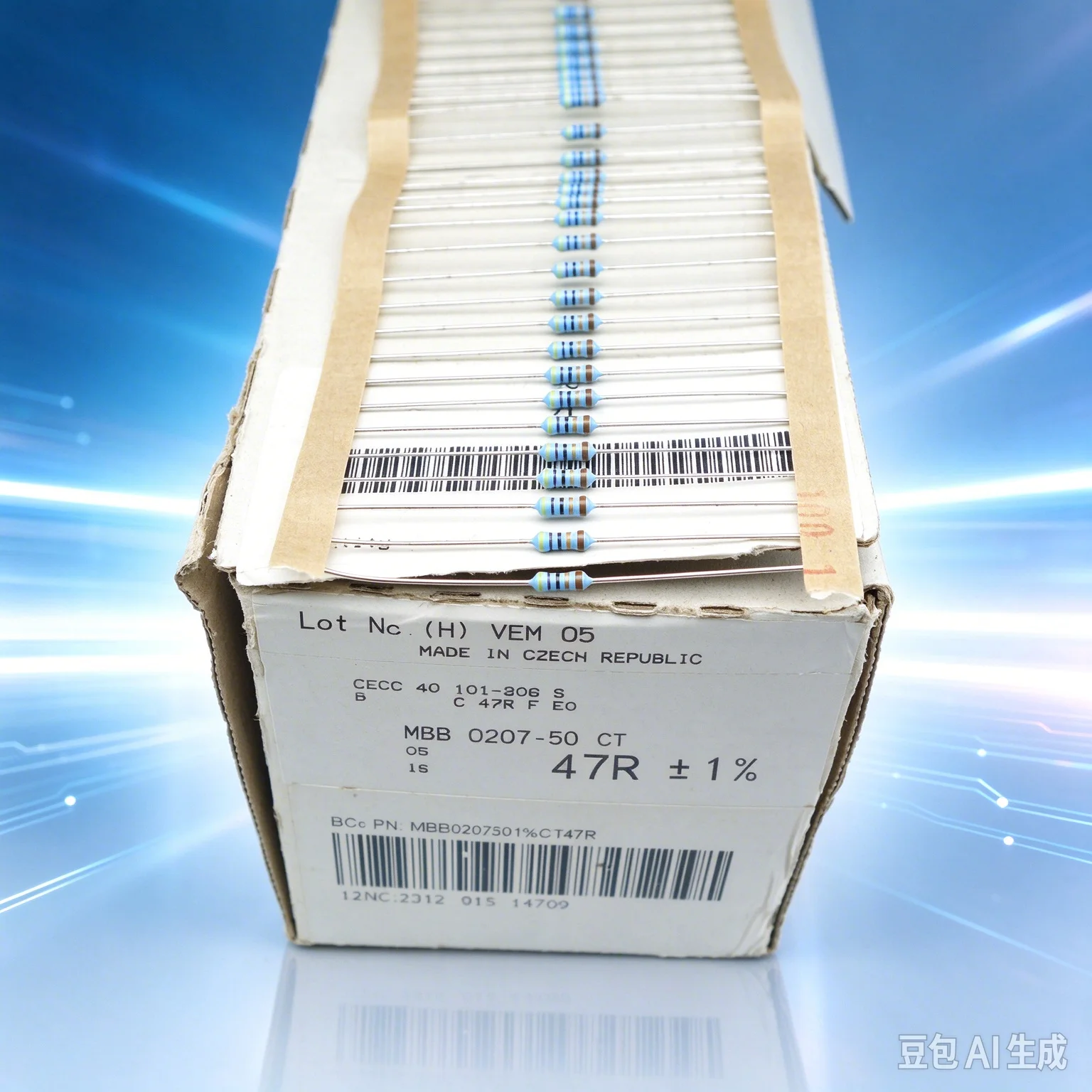 200pcs  for VISHAY 47R Metal Film Resistor, Price