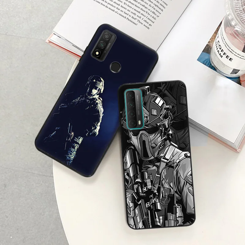 Phone Case For Honor X9b X6 a X7 X8 b 4G 70 90 Magic5 Soldier Cartoon Army Huawei P20 P30 P40Lite P-SmartZ Soft Protective Cover