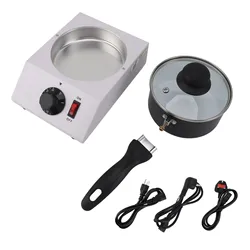 Chocolate Melting Machine Single Pot 30‑85℃ Manual Control 1kg Anti Stick Chocolate Melter Pot for Coffee Butter Wine Cream Milk