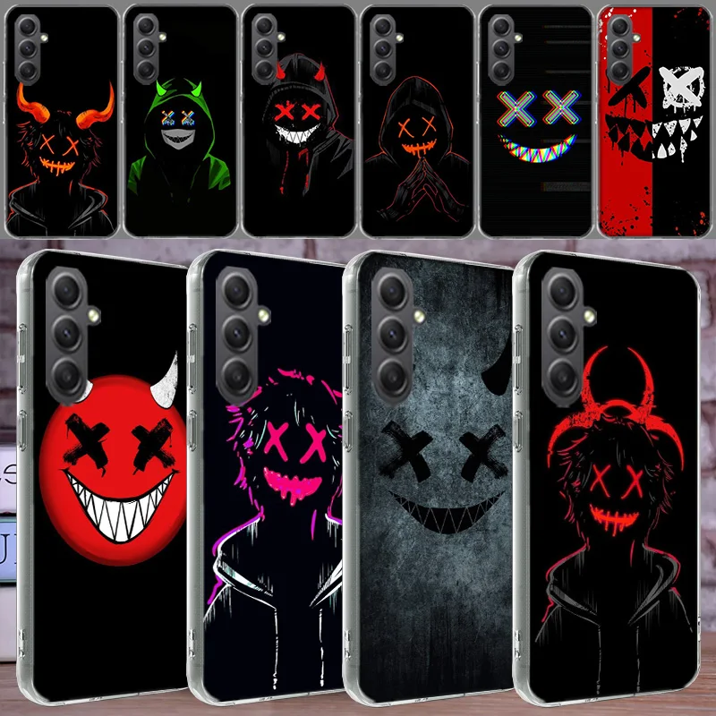 Чехол Devil Bad Boy для Samsung Galaxy A15 A25 A35 A55 A71 A51 A41 A31 A21 A11 M12 M30S M31 M32 M51 M52 J8 J6 J4