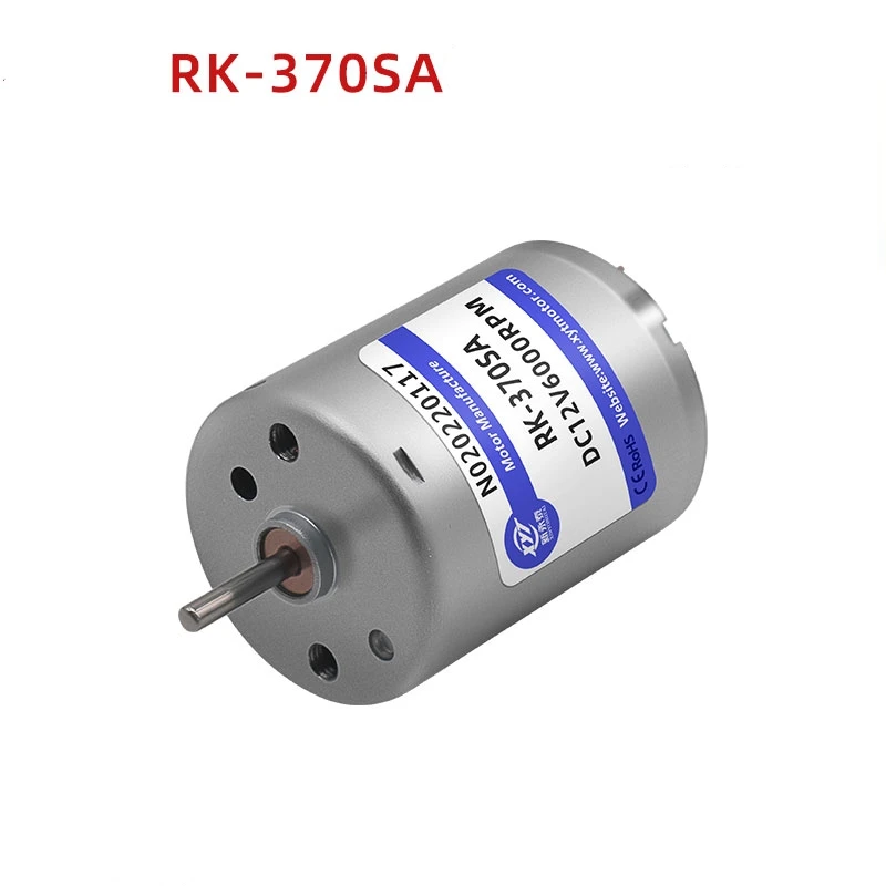 

1PCS RK-370 micro DC deceleration motor, high-power high-speed small motor 6v12v24v motor long life