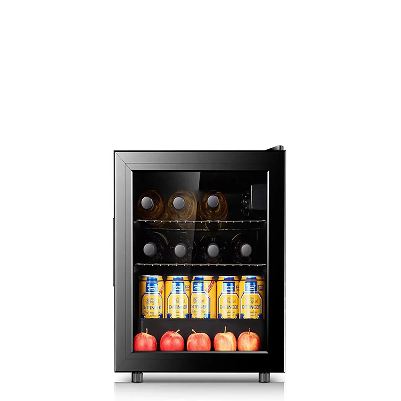Glass Door 139L Mini Bar Fridge Beverage Wine Refrigerators Hotel Cooler Drinks Display Fridge Freezer Refrigerator - Image 4
