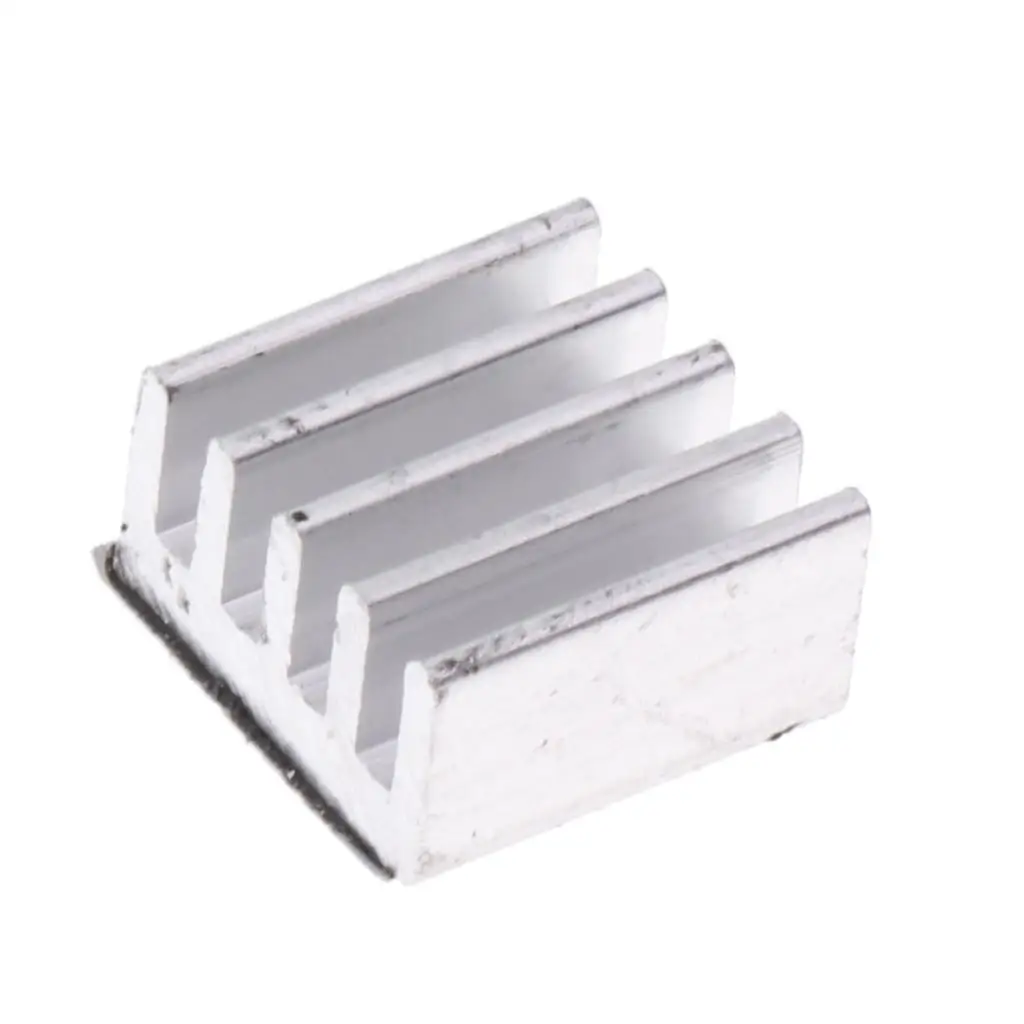 Mini Aluminum Heat Sink Fin Silver Thermal Dissipator for LED Power IC Computer Chip Cooling