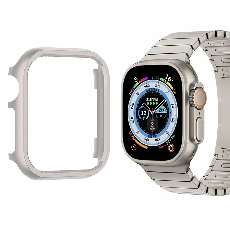Apple Watch Ultra 2 49mm、10、9、8、7、46mm、42mm、45mm、41mm、iWatch 6、5、4、SE、44mm、40mm対応 アルミ合金製保護ケース/フレーム