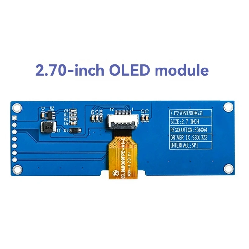 Super Sale 2.7 Inch OLED LCD Display Module 256x64 Monochrome Display SSD1322