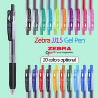 Japan ZEBRA SARASA Gel Pen JJ15 Color Press Water Pen 0.5mm Students with Exam Quick-drying Signature Pen Hand Account Notes