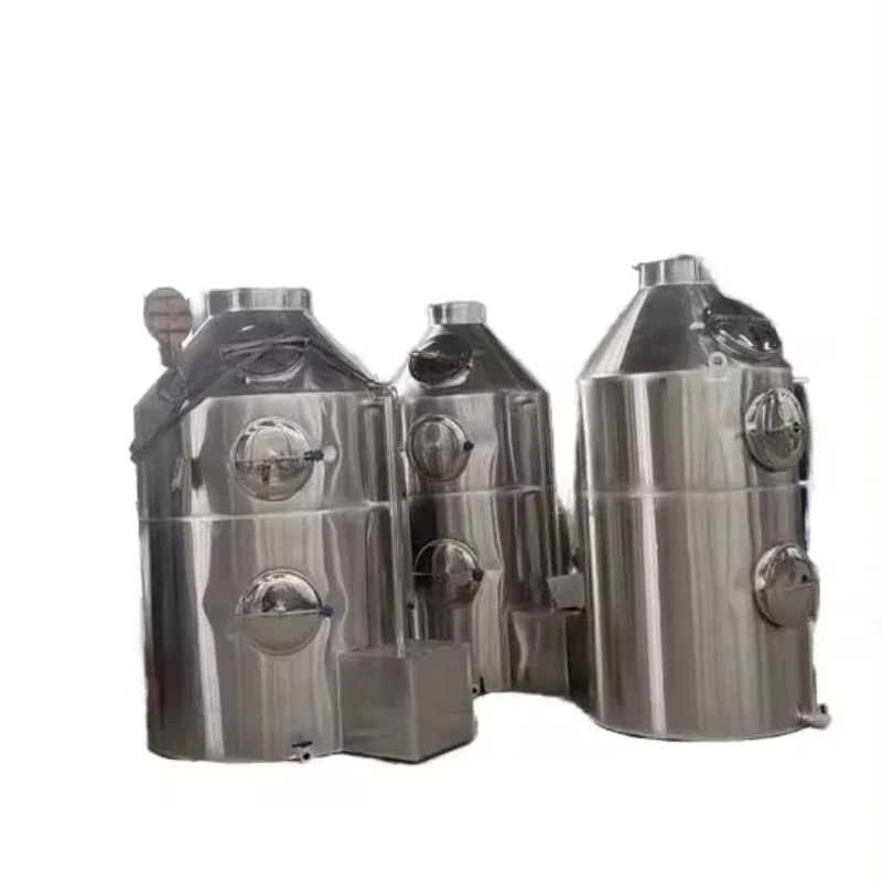 efficient custom industrial wet spray scrubber 1000cmm air volume gas treatment machinery