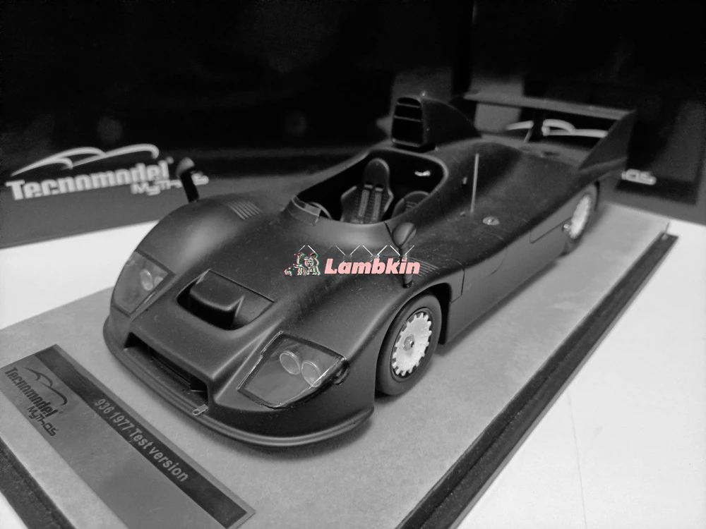 Tecnomodel 1/18 936 1977 Black Le Mans test version racing car model Classic Collectible Gift Set