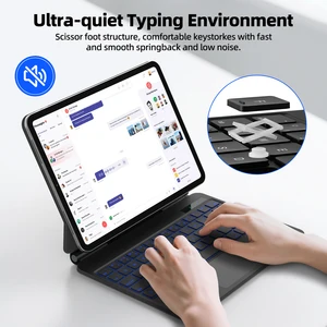 iPad ProのGoojodoqマジックキーボードケース11 AIR 11 AIR4/5/6 SMART POGO PINダイレクト接続マルチタッチトラックパッドキーボード 8ベストセールスiPad Proキーボード-5