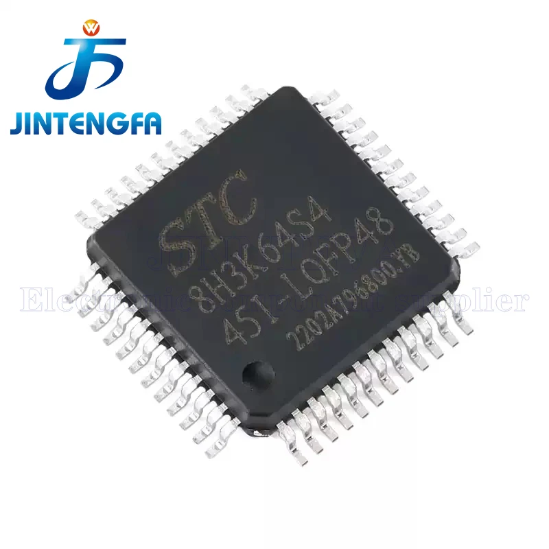 5PCS STC STC8H3K64S4 8H3K64S4 STC8H3K64S4-45I-LQFP48 1T 8051 Microprocessor Microcontroller MCU IC Chip Brand New Authentic
