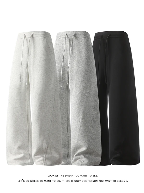 

Американские спортивные штаны Sle Cleanfit Heavyweight Knife, мужские летние свободные расклешенные спортивные повседневные брюки с прямыми штанинами