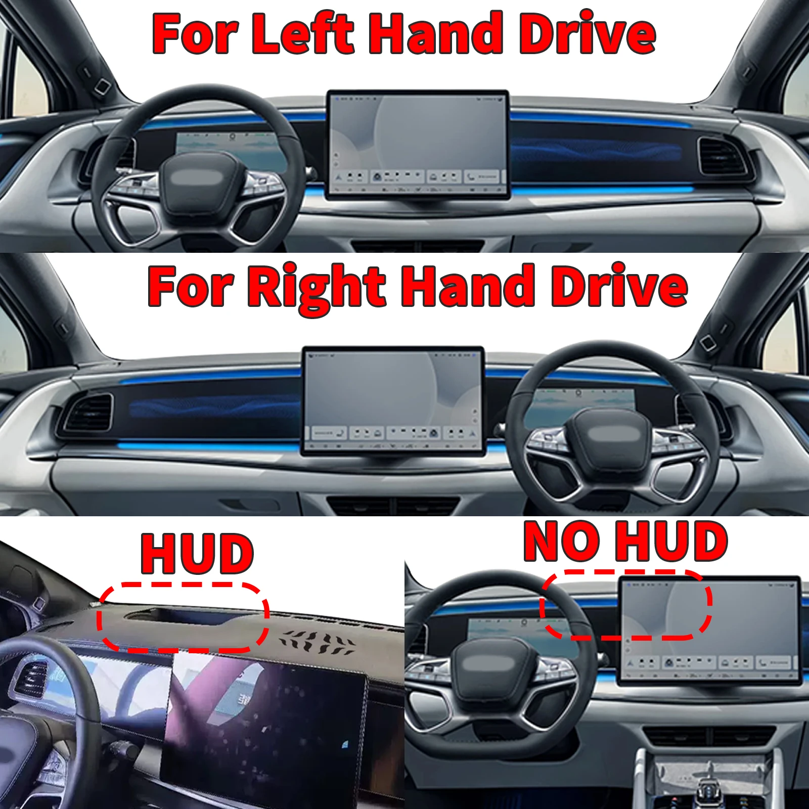 يصلح ل BYD Sealion 7 2024 2025 2026 EV اكسسوارات السيارات Dashmat واقية السجاد غطاء لوحة القيادة وسادة DashMat ظلة