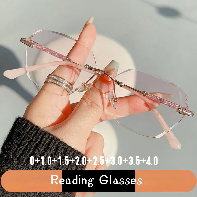 Anti Blue Light Ultra-light Reading Glasses for Women Fashion HD Presbyopia Glasses очки для зрения женские 0 +1.0..+4.0 gafas