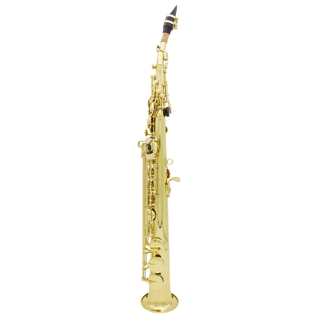 SLADE Soprano Straight Saxophone Professional Sax Soprano B Flat Brass Saxophone Woodwind Instruments with Saxophone Accessories