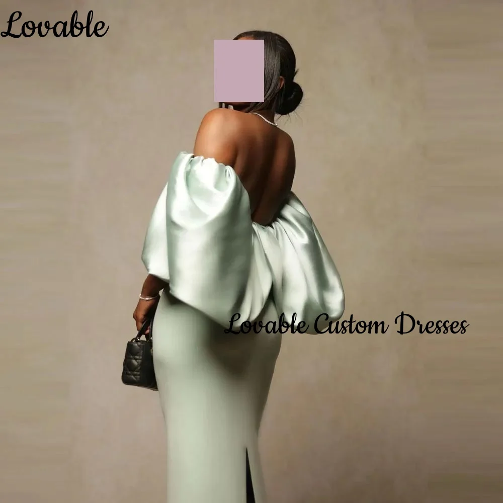 Dubai Luxus Abendkleid Meerjungfrau Off-The-Schulter Ausschnitt Formelle Anlässe Kleider Bodenlangen Zipper Up Vestidos De Fiesta