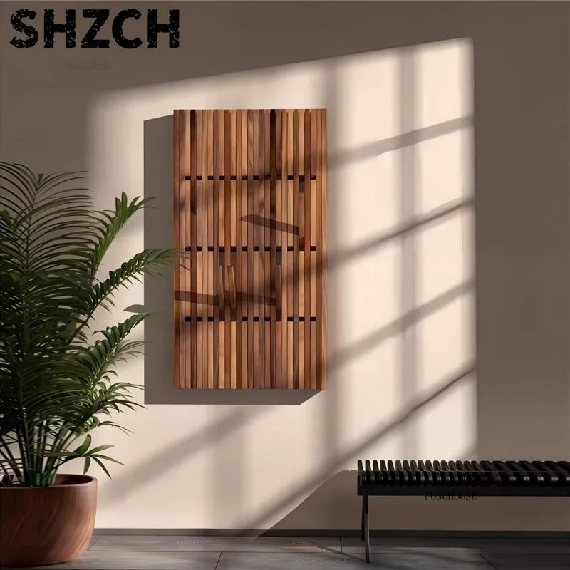 Multilayer Wall Clothes Hanger Creativity Wood Coat Racks Living Room Entrance Door Coat Rack Wall Porch Bedroom Hanging Area