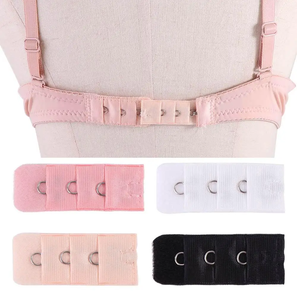 Replacement Female 3 Rows 1 Hook With Buckle Lingerie Strap Extenders Strap Intimates Accessories Bra Extenders