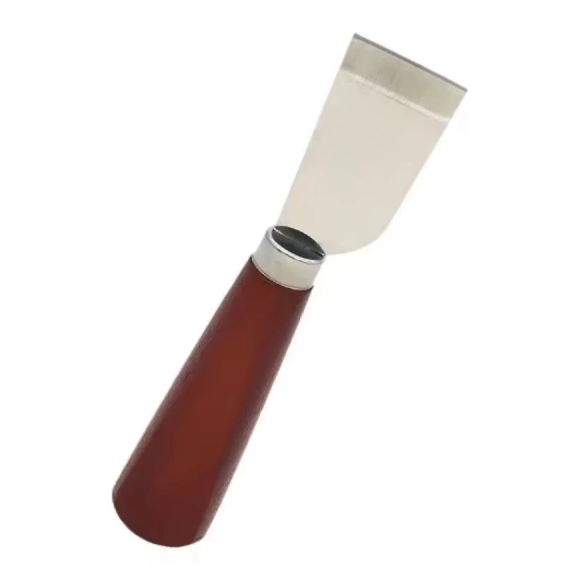 Leather Skiving Knife Cutting Knife With Wooden Handle Leather Skiver For DIY Leathercraft Working Tool