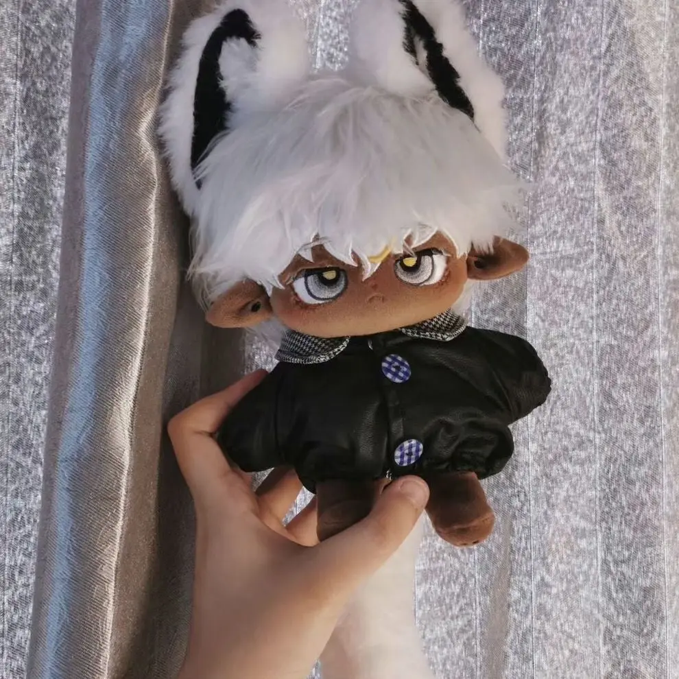 20cm Astro Black Skin Doll Plush Cute Dress Up Cospslay Cartoon