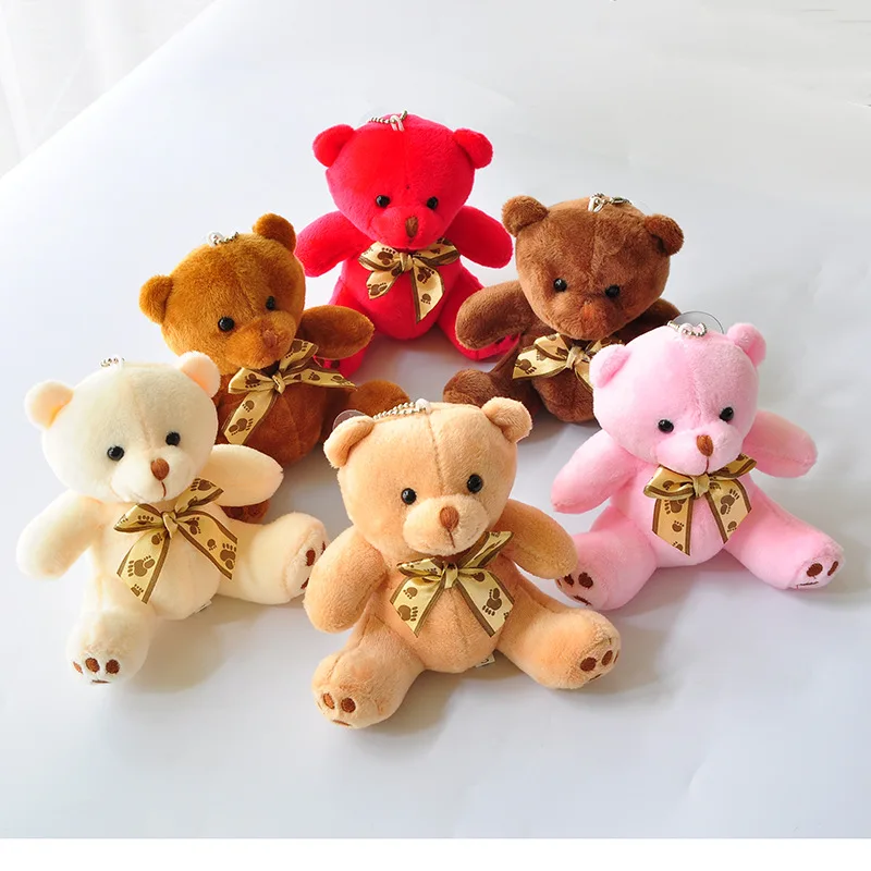 

10/30pcs Candy Bear Little Teddy Bear Plush Toy Cute10cm Cartoon Stuffed Soft Plush Doll Toy Children's Decorative Birthday Gift