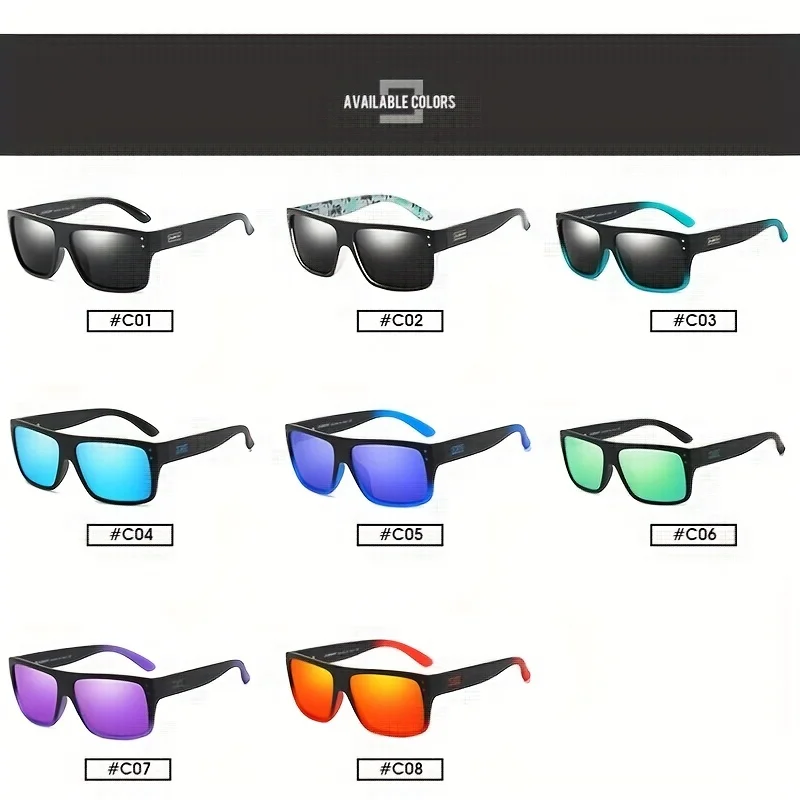 DUBERY Polarized UV400 Protection Sunglasses For Men And Women 8 Colors Model 911