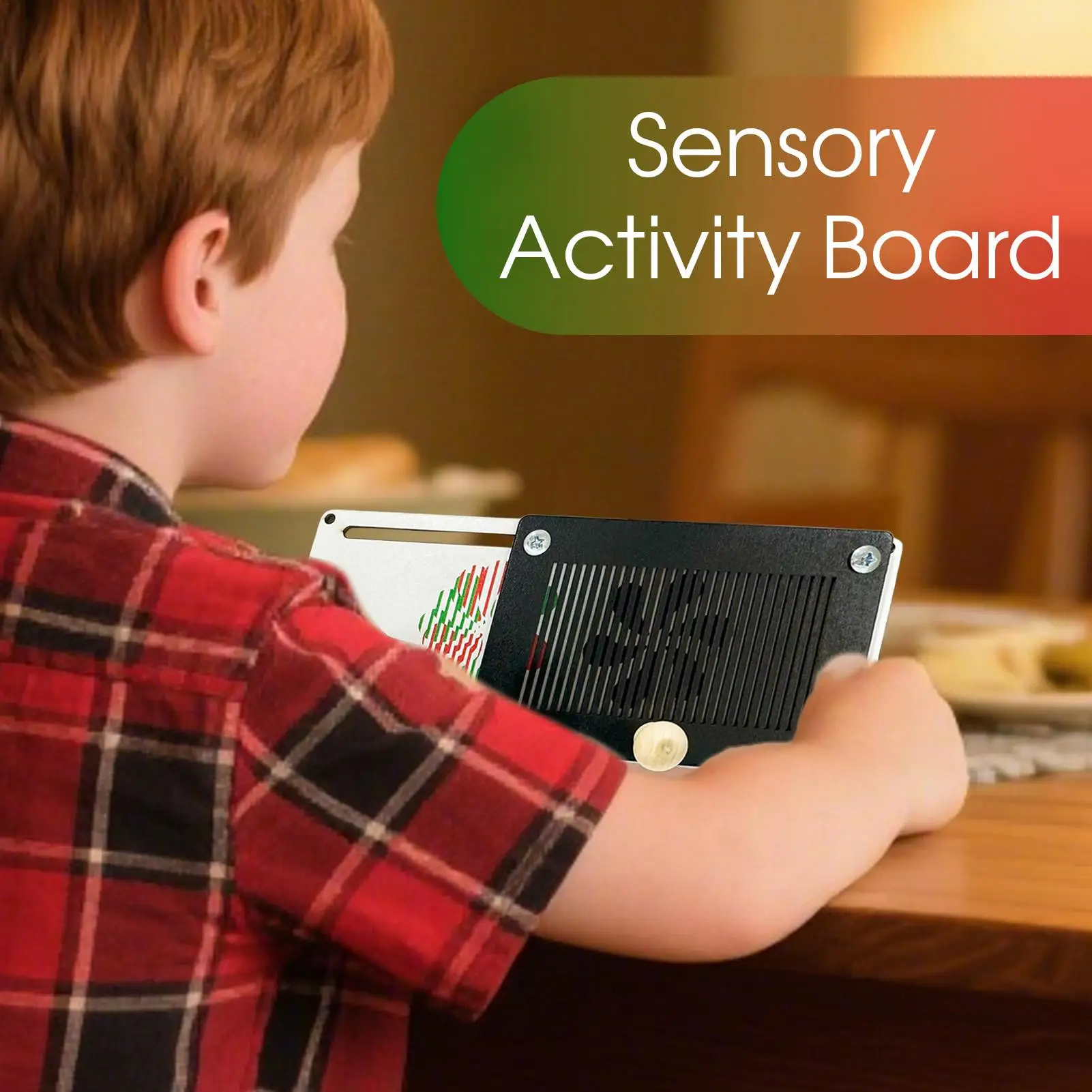 Sensory Activity Board Graphics Transformation Magic Board Wooden Activity Toys Sensory Games Magic Creative Fun Interactive