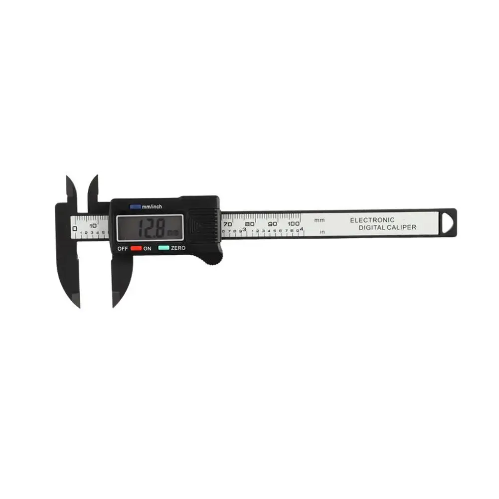 100mm Electronic Digital Caliper Carbon Fiber Dial Vernier Caliper Gauge Micrometer Measuring Tool Digital Ruler Tools