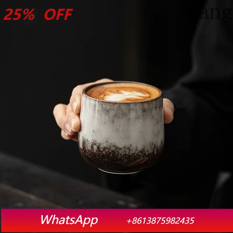 

LMM Vintage Ceramic Master Cup Latte Art Mug Home Office Personal Single Cup