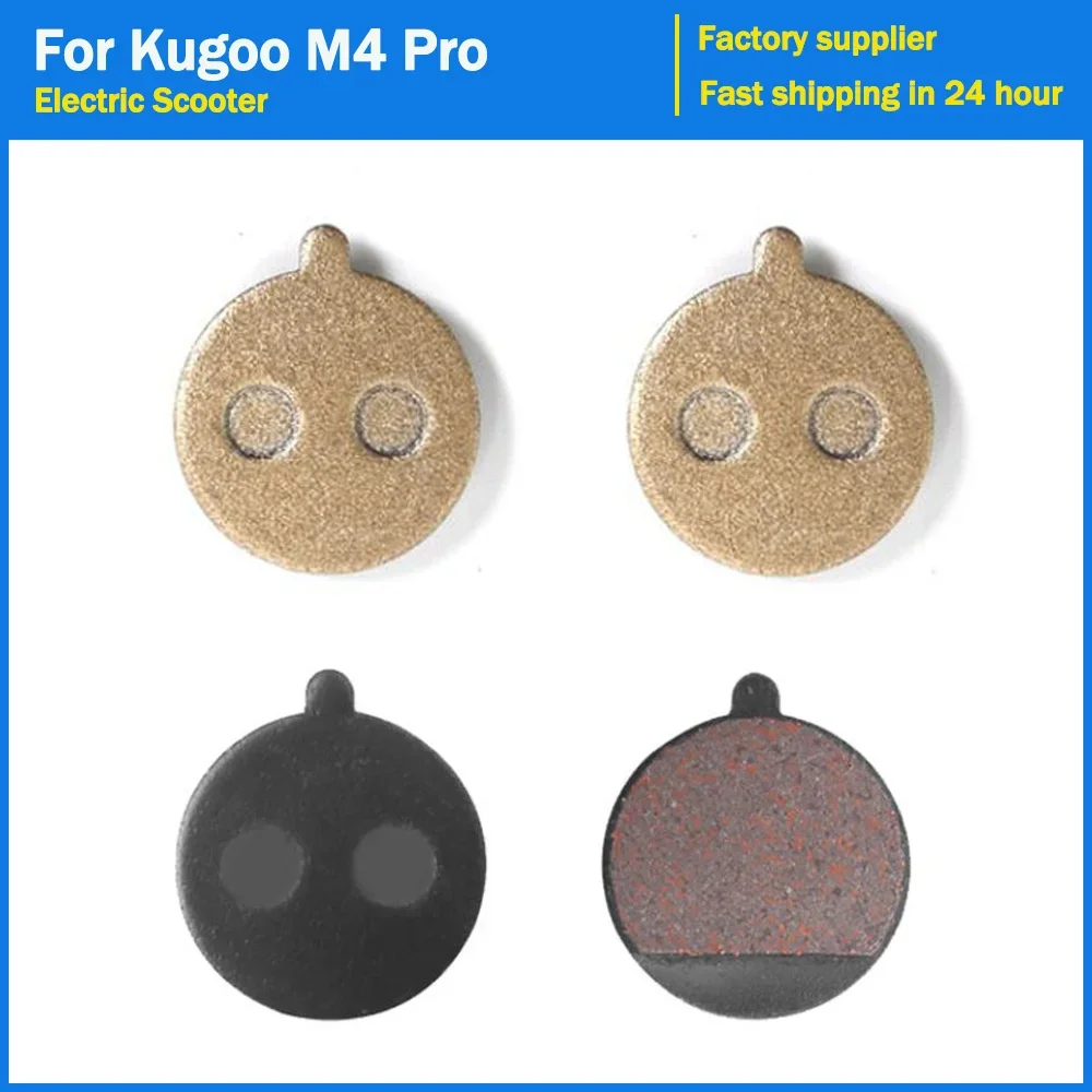 1/2 pares de pastilhas de freio peças de reposição para kugoo m4 pro scooter elétrico pastilhas de freio a disco pinça da roda traseira placas de fricção