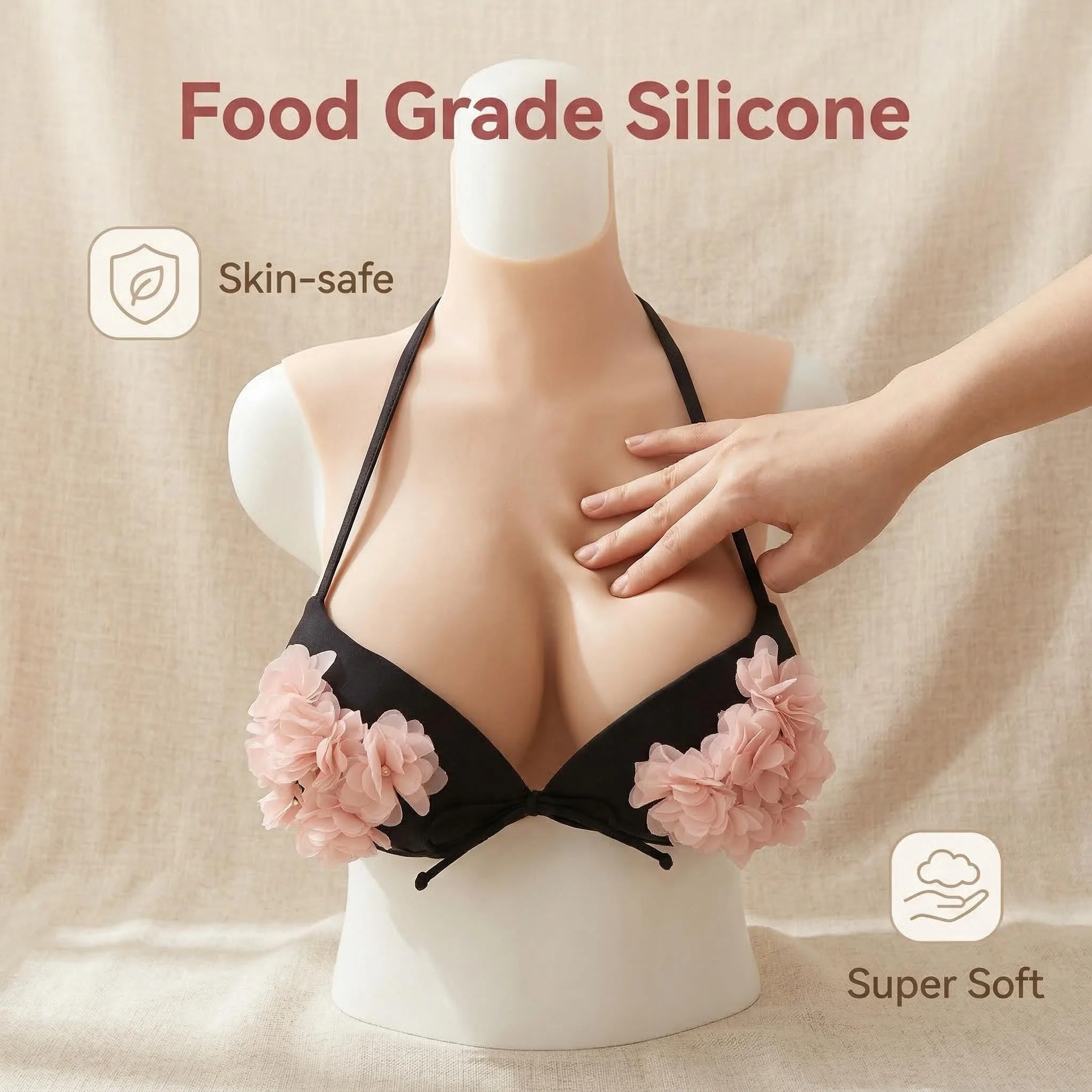 

Силиконовые формы для груди MUSIC POET: Натуральные, мягкие, из пищевого силикона, для кроссдрессинга, дрэг-квин и прямых трансляций