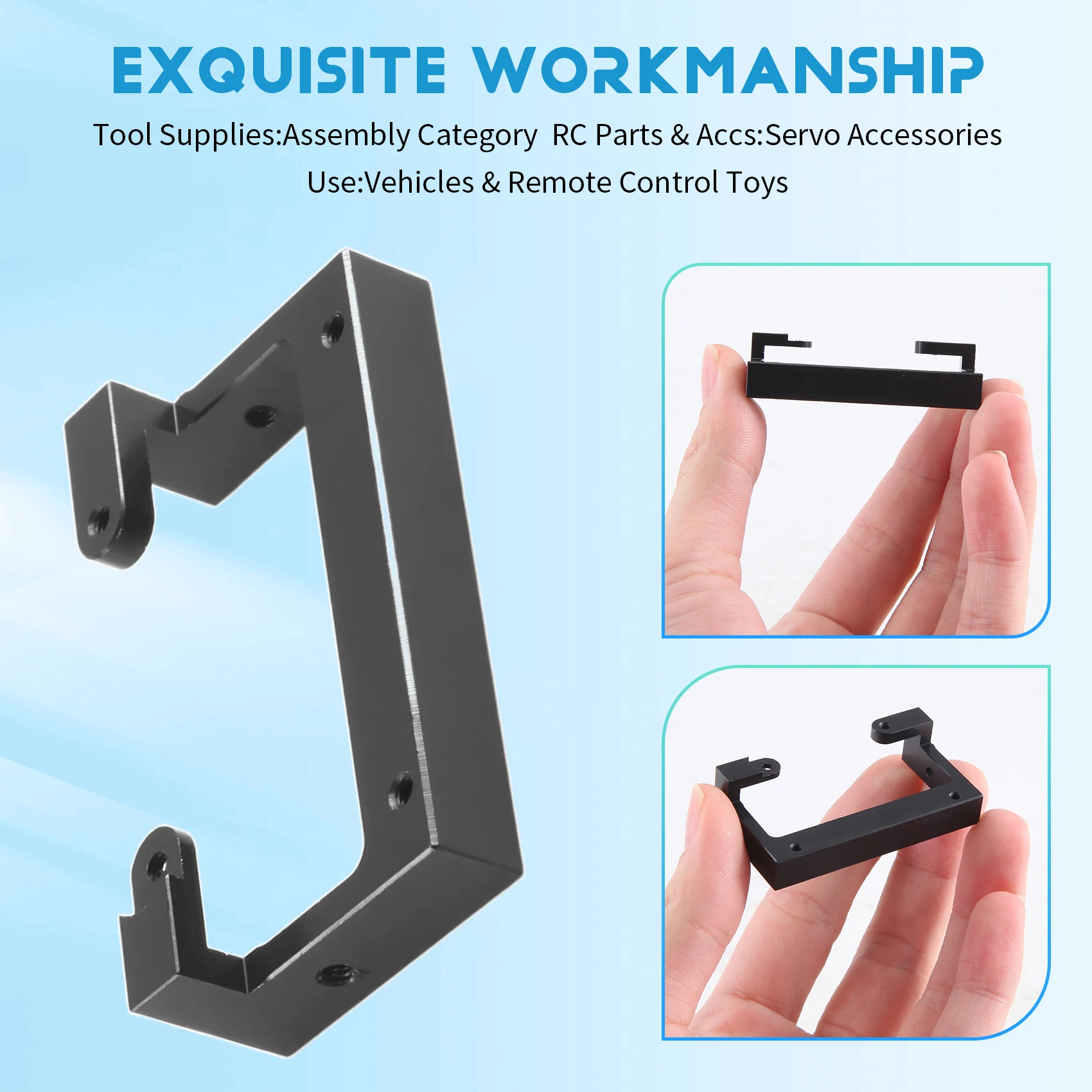 دعامة تثبيت المصد المعدني الجديد لـ WPL C14 C24 C24-1 C34 B14 B24 B16 B36 MN D90 MN99S RC قطع غيار السيارات، أسود