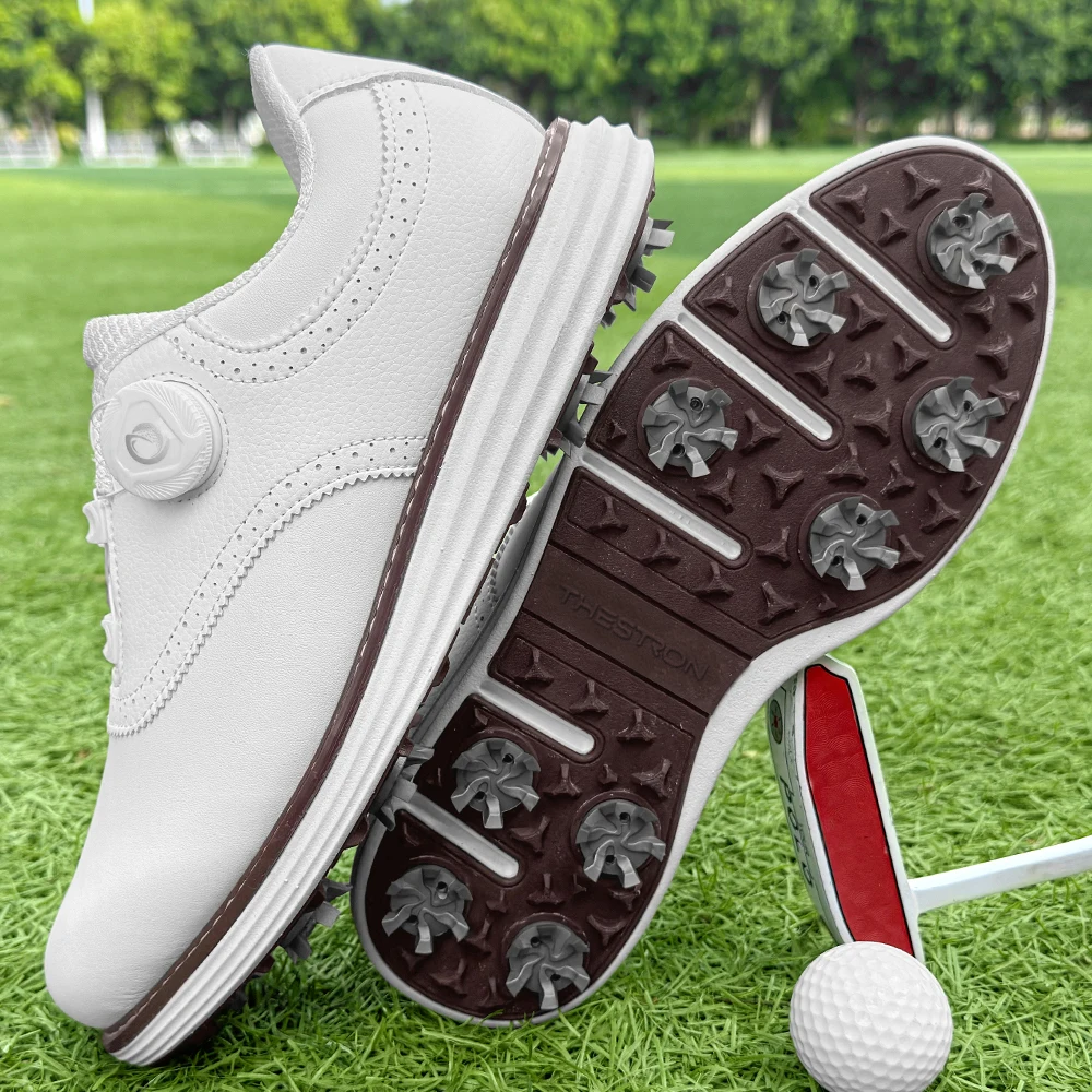 

2025 New Golf Shoes Outdoor Fashion Men's Fitness Golf Shoes Lawn Comfortable Non Slip Leisure Golf Walking Shoes
