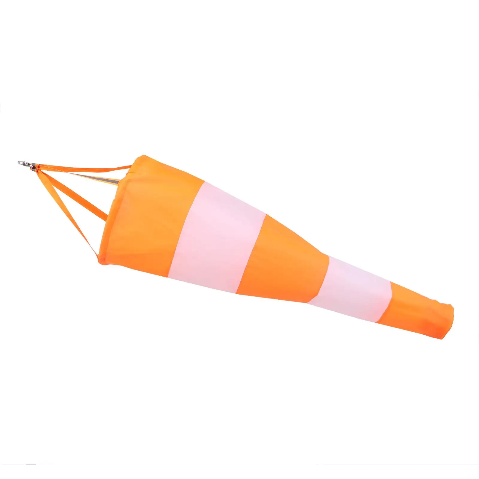 

Orange Wind Sock Lightweight Durable Nylon Outdoor Wind Direction Measurement Sock Garden Flag Reflective Belts