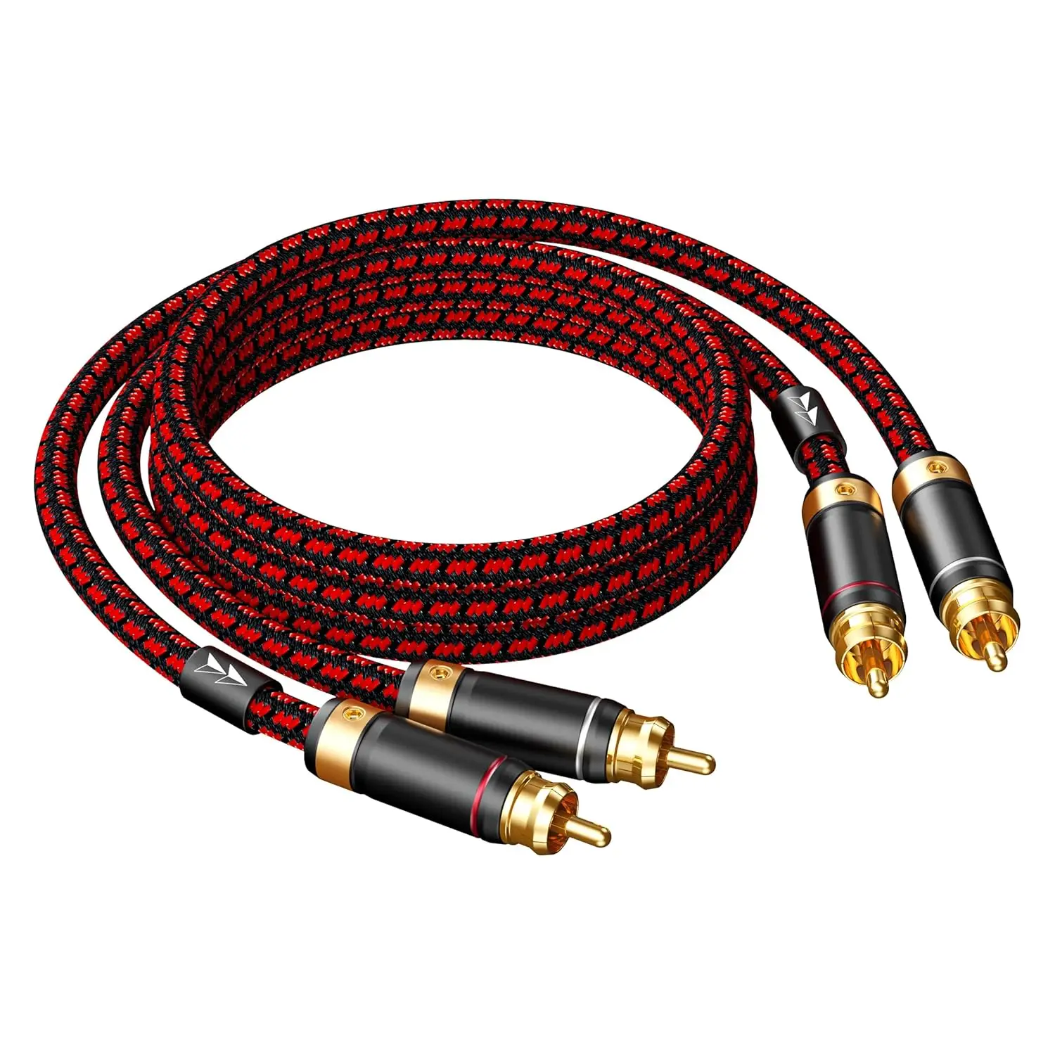 

Позолоченный стереофонический аудиокабель, 2RCA-мама - 2RCA-мама, с сердечником из бескислородной меди 4N, длина 0,75 м, для аудиофильского качества звука