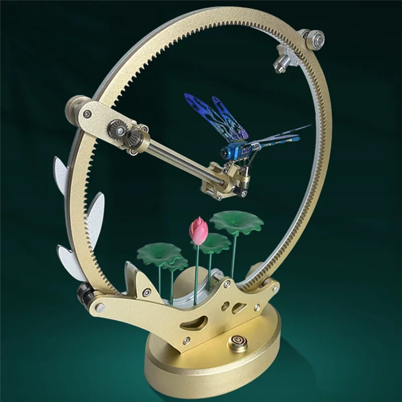 AS96-DIY 기계식 잠자리 모델 키트 금속 3D 퍼즐 아트 조립 장식 장식품 공예 수제 선물