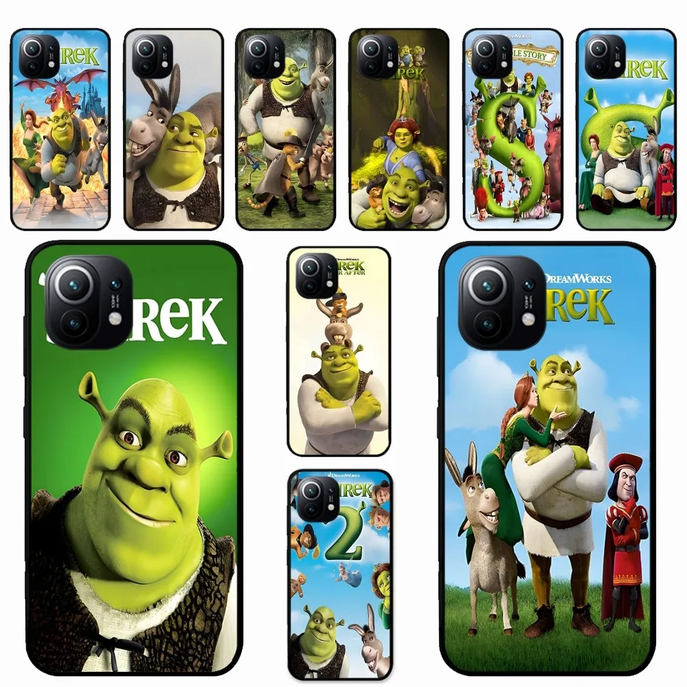 Cartoon Funny Movie S-Shreks Phone Case For Xiaomi Mi 5X 8 9 10 11 12 Lite Pro 10T PocoX3pro PocoM3 Note 10 Pro Lite