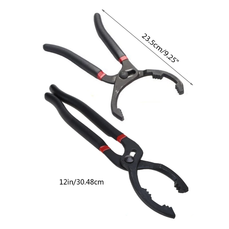 Oil Filter Wrench Adjustable Filter Removal Wrench Auto Engine Tools Automotive Repair Plier Wrench 10 Inch/12 Inch