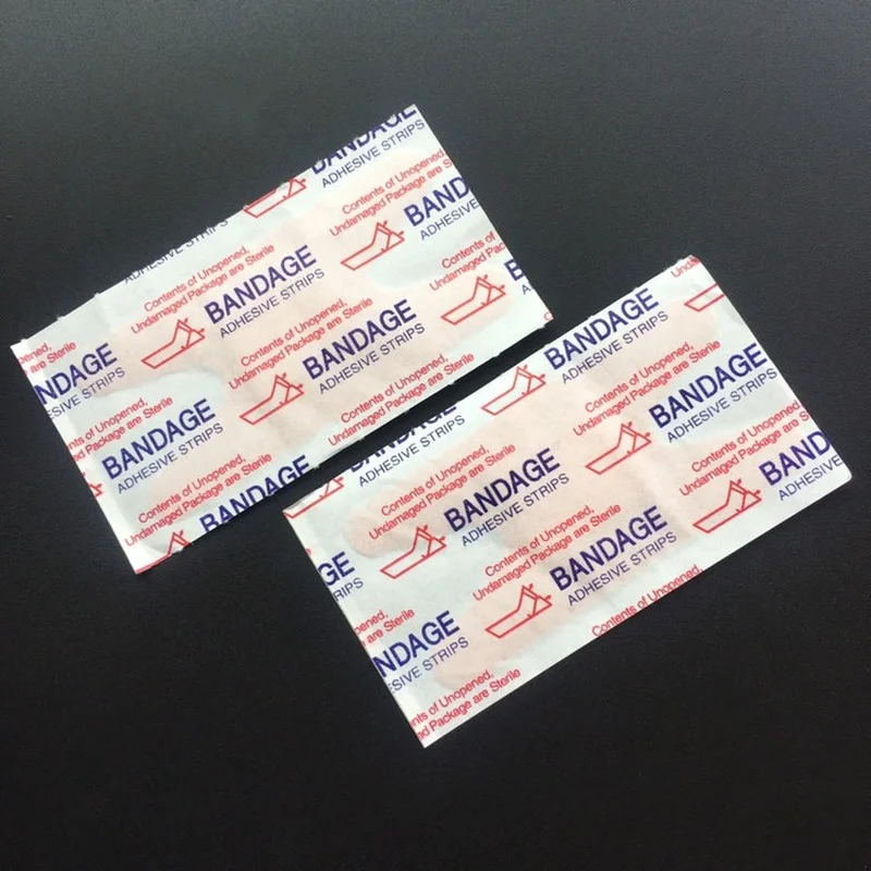 100 Pcs Medical กันน้ำเอดส์ Antibacterial แผล H/ผีเสื้อรูปร่างปกป้อง First Aid Bandaid 76X38มม.ผ้าพันแผล