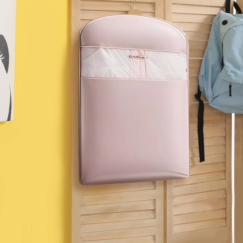 حقيبة ملابس معلقة لتوفير المساحة، ضغط ذاتي، حقيبة معطف مقاومة للغبار، غطاء تخزين ملابس مقاوم للرطوبة للسفر المنزلي #5