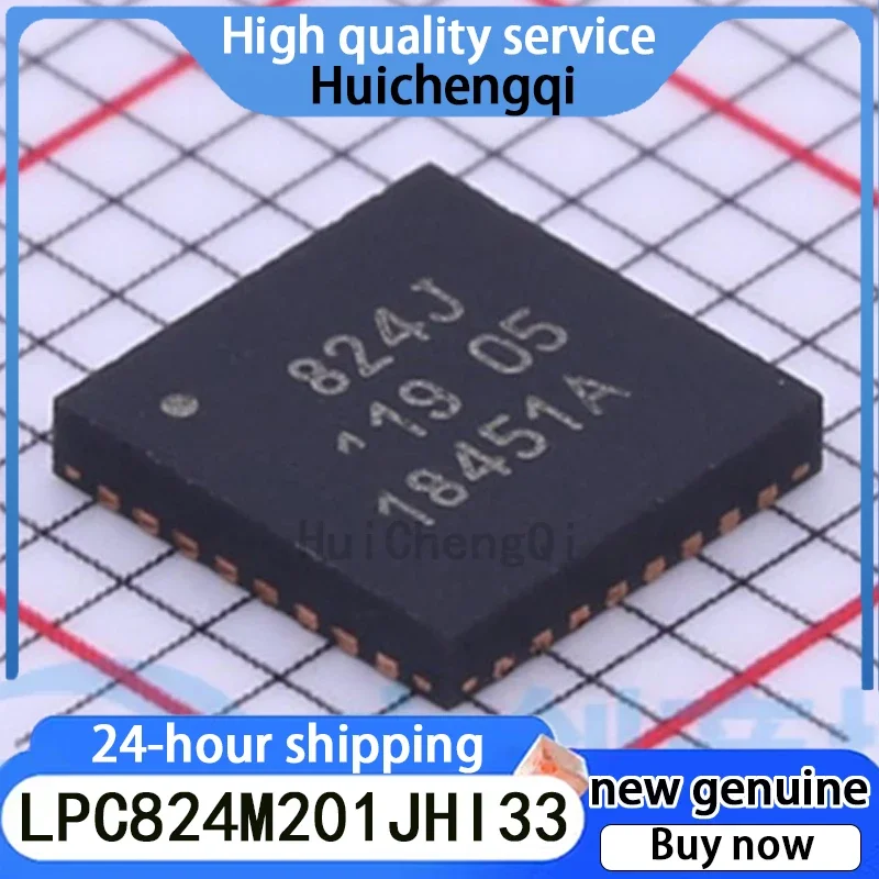 2PCS Original Genuine LPC824M201JHI33 HVQFN-33 Arm32 Bit Microcontroller