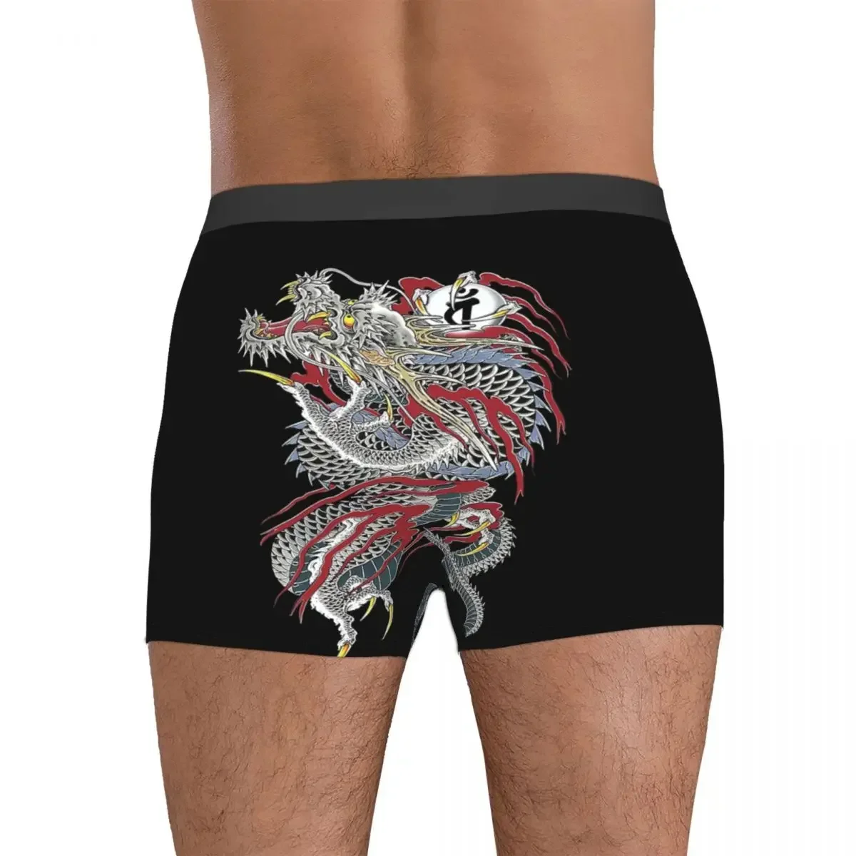 Boxer Kiryu Kazuma pour Homme, Sous-Vêtement Confortable, Culotte Dragon de Dojima (Yakuza), Cadeaux pour Petit Ami