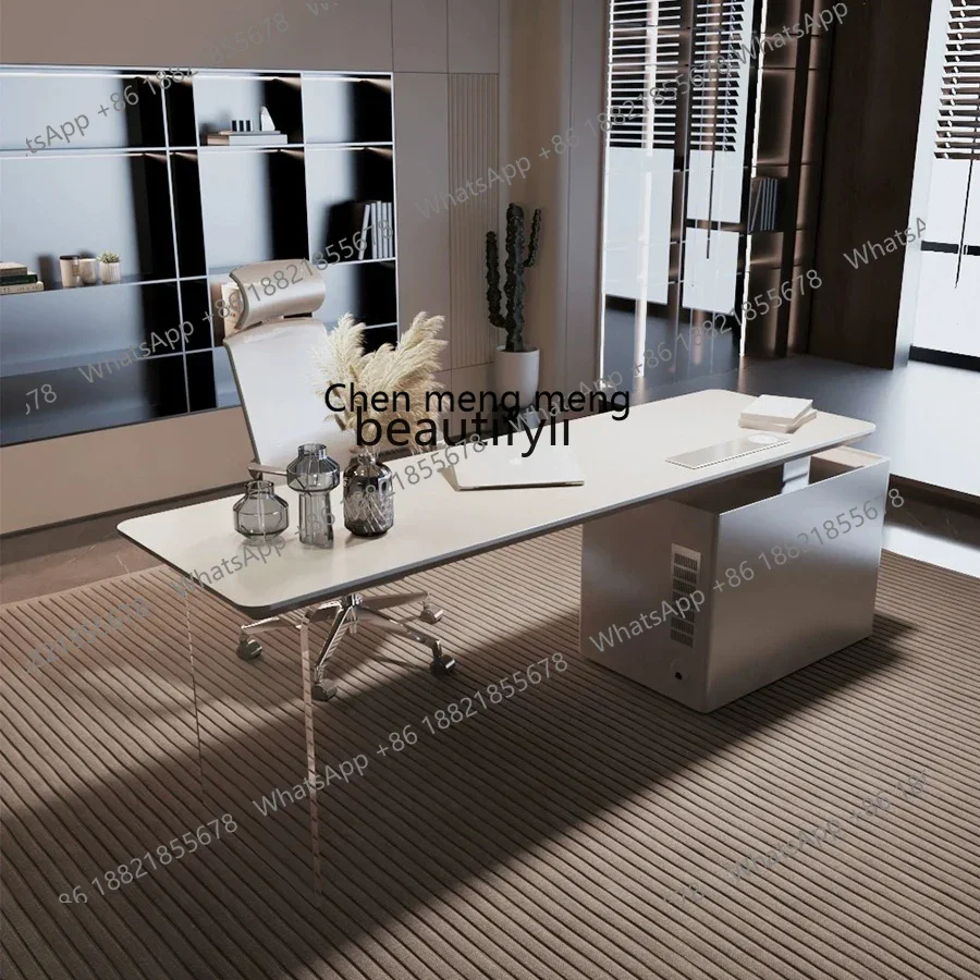 K185 Desk Modern Light Luxury High-End Living Room Home Study Acrylic Suspension Large Computer Desk