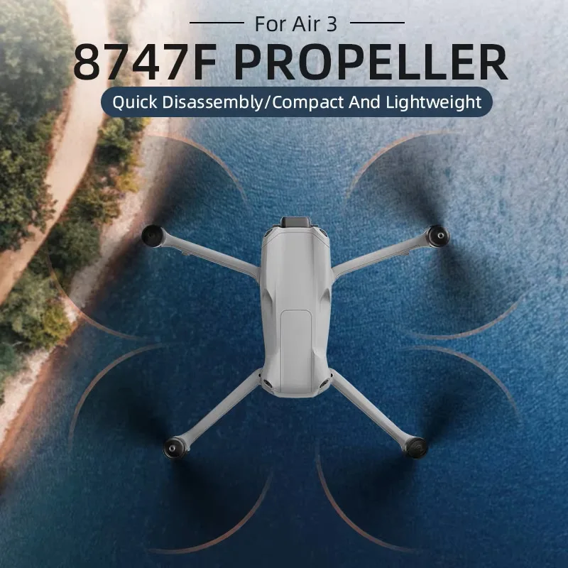 

1/2 Pairs 8747F Low Noise Replacement Propellers Blade for DJI Air 3 3S Quick Release Anti Vibration Flight Drones Accessories
